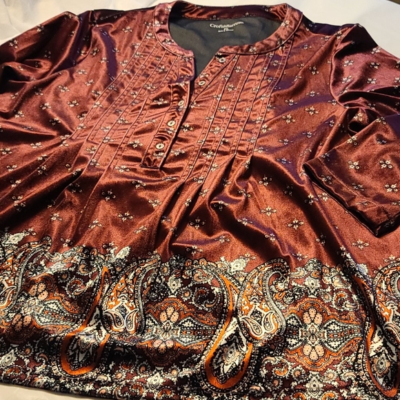 Croft and Barrow Petite Large Maroon - Picture 7 of 7